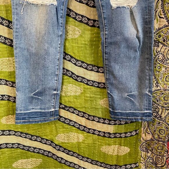 Anthropologie x Pilcro The Selvedge Vintage Straight Distressed Jeans Size 27 - Picture 5 of 16